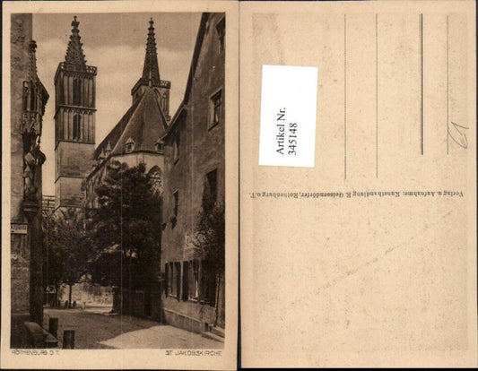 345148,Rothenburg ob d.Tauber St. Jakobskirche Kirche