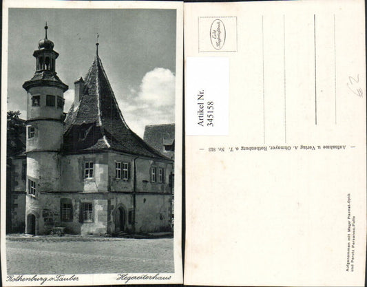 345158,Rothenburg ob d. Tauber Hegereiterhaus Türmchen