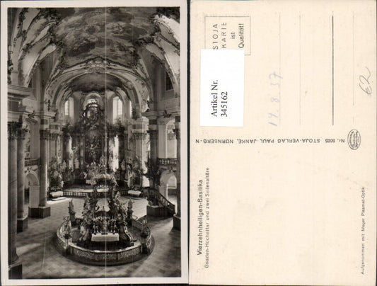 345162,Basilika Kirche Vierzehnheiligen b. Bad Staffelstein Gnaden-Hochaltar