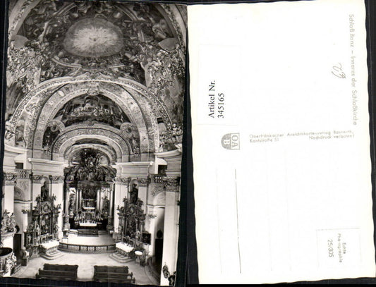 345165,Schloss Banz Schlosskirche Kirche Innenansicht