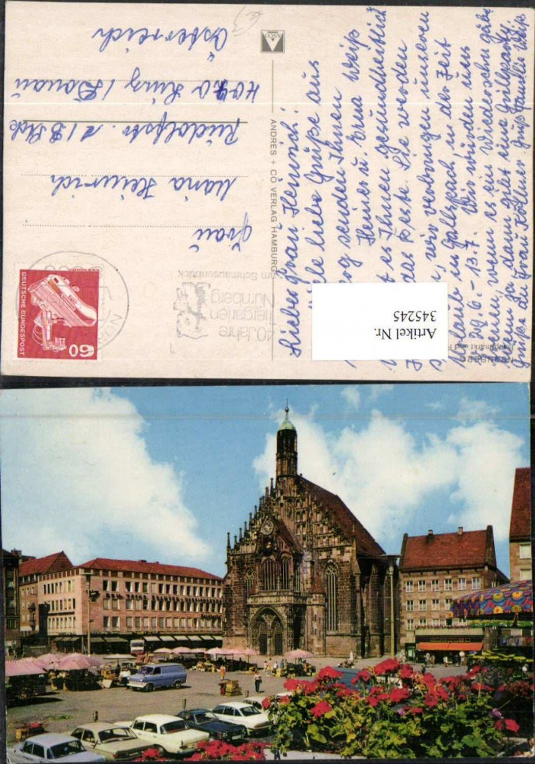 345245,Nürnberg Hauptmarkt m. Frauenkirche Kirche