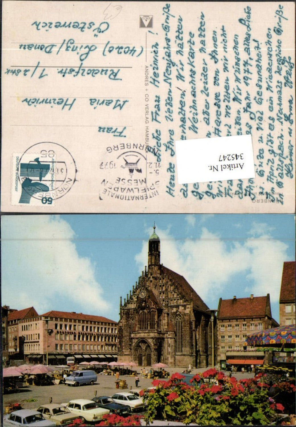 345247,Nürnberg Hauptmarkt m. Frauenkirche Kirche