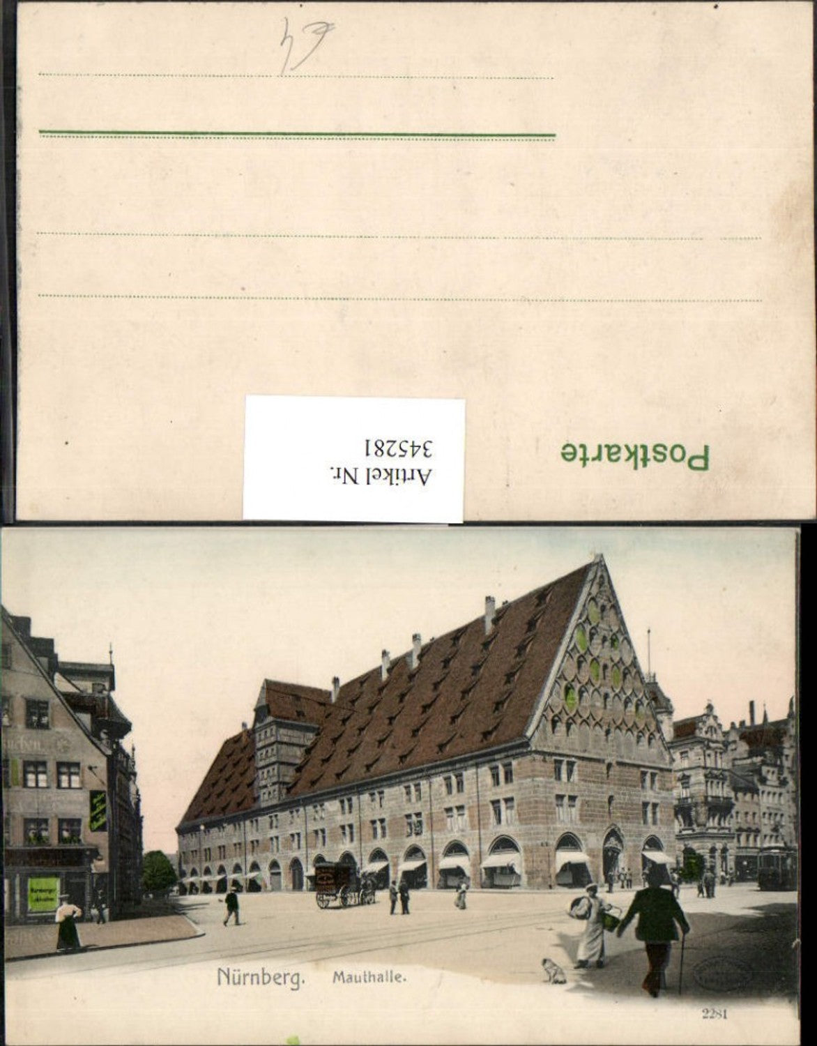 345281,Nürnberg Mauthalle Gebäude Straßenansicht