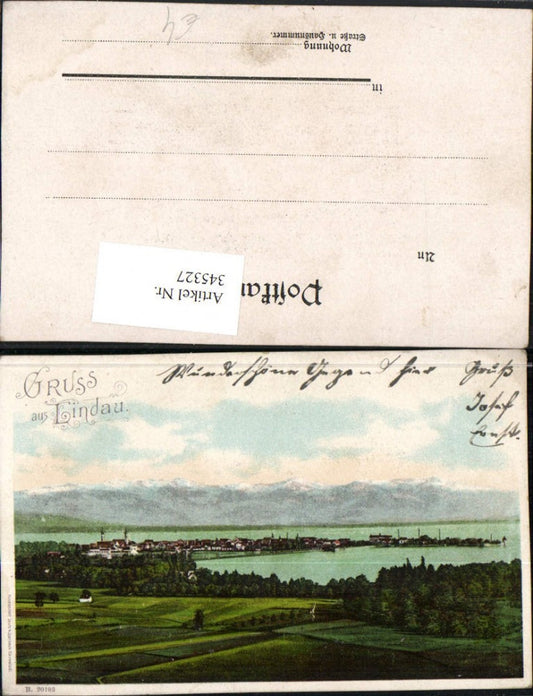 345327,Gruß aus Lindau im Bodensee Totale Bergkulisse