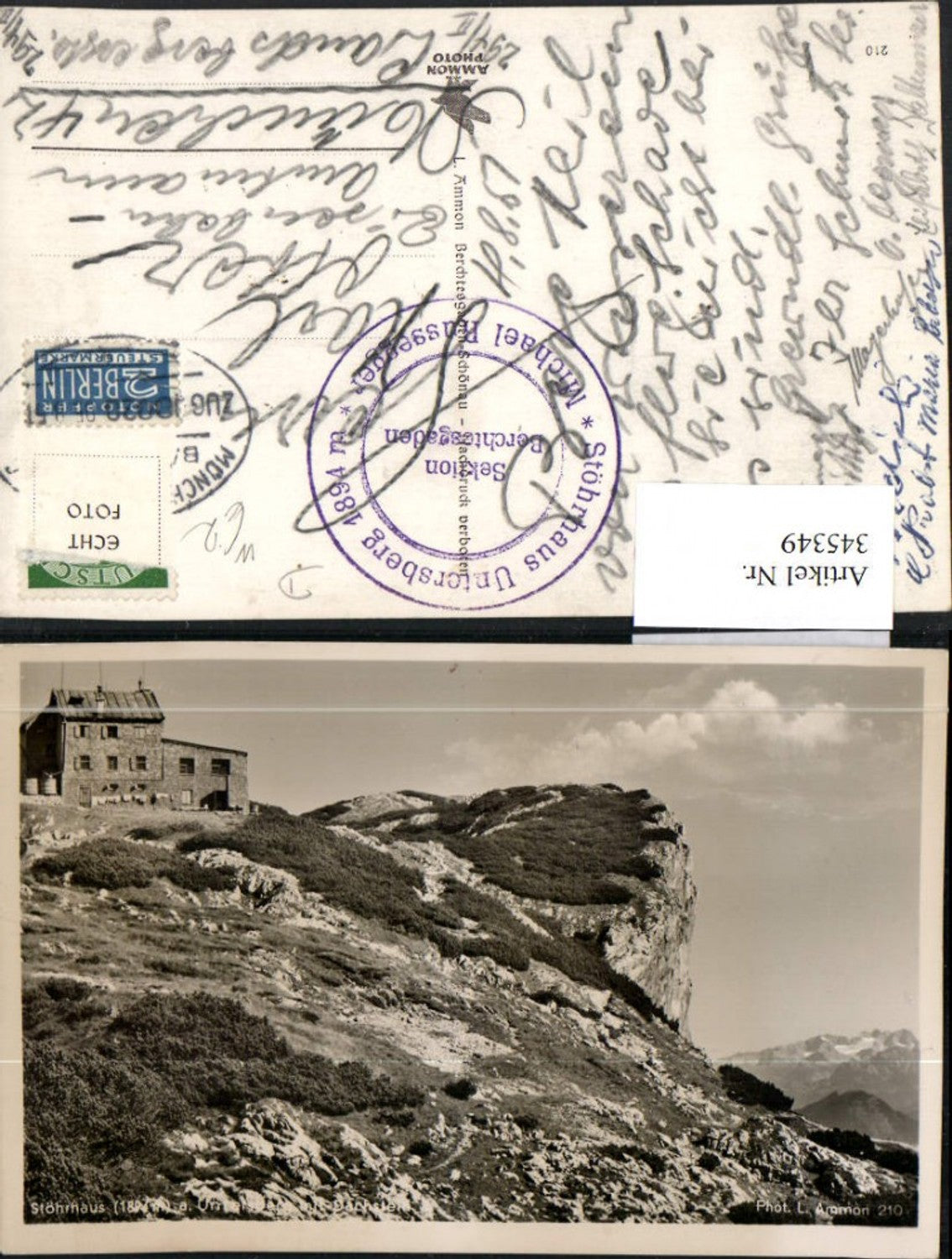 345349,Stöhrhaus Berghütte am Untersberg b. Marktschellenberg m. Dachstein
