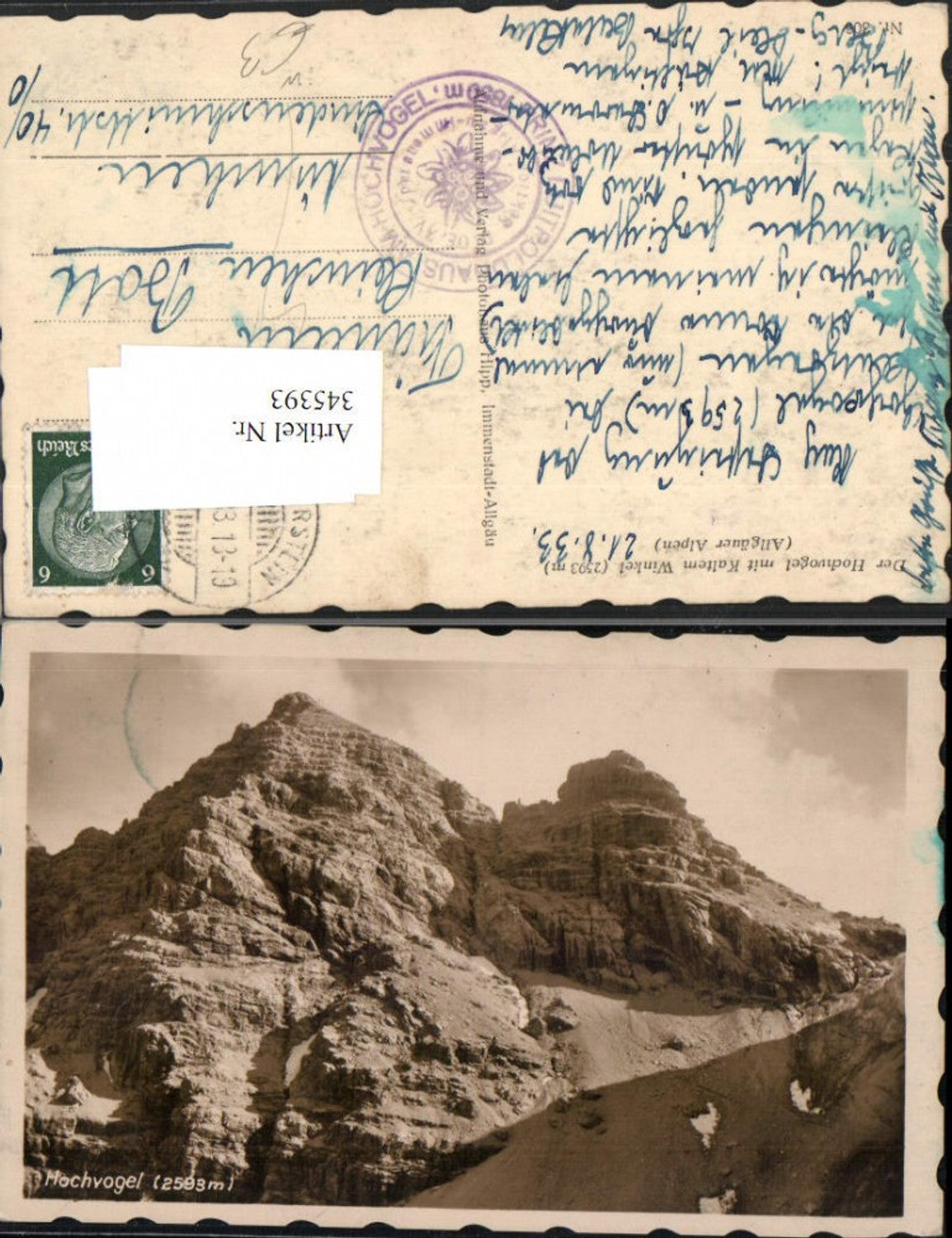 345393,Hochvogel m. Kaltem Winkel b. Hinterstein Bergkulisse