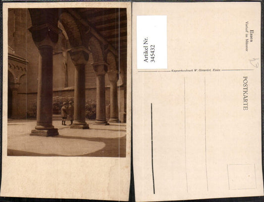 345432,Essen Vorhof im Münster Arkaden Säulen
