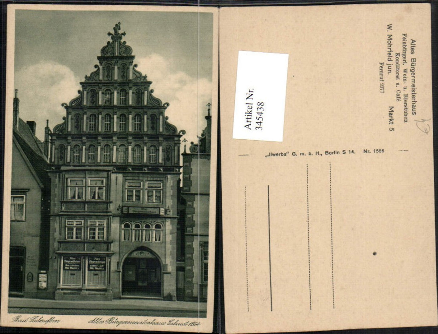 345438,Bad Salzuflen Altes Bürgermeisterhaus Gebäude