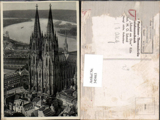 345463,Köln am Rhein Dom Kirche m. Restaurant Schmid am Dom