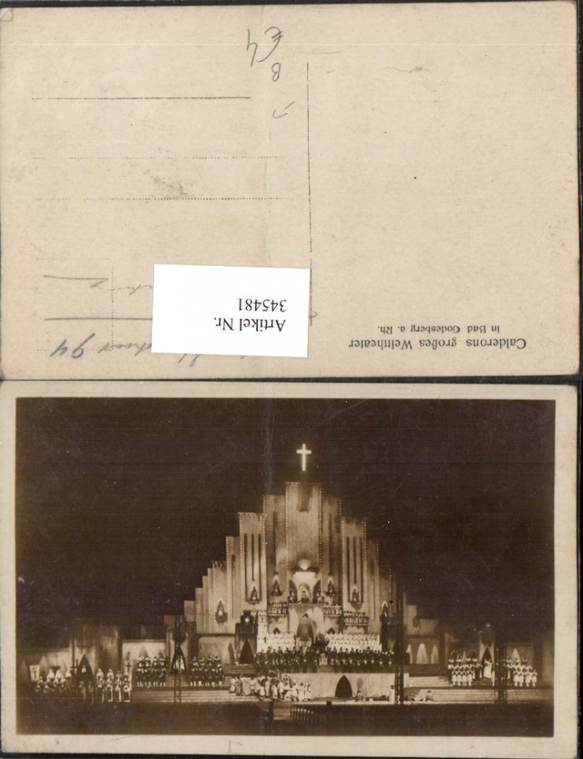 345481,Bonn Bad Godesberg am Rhein Calderons großes Welttheater