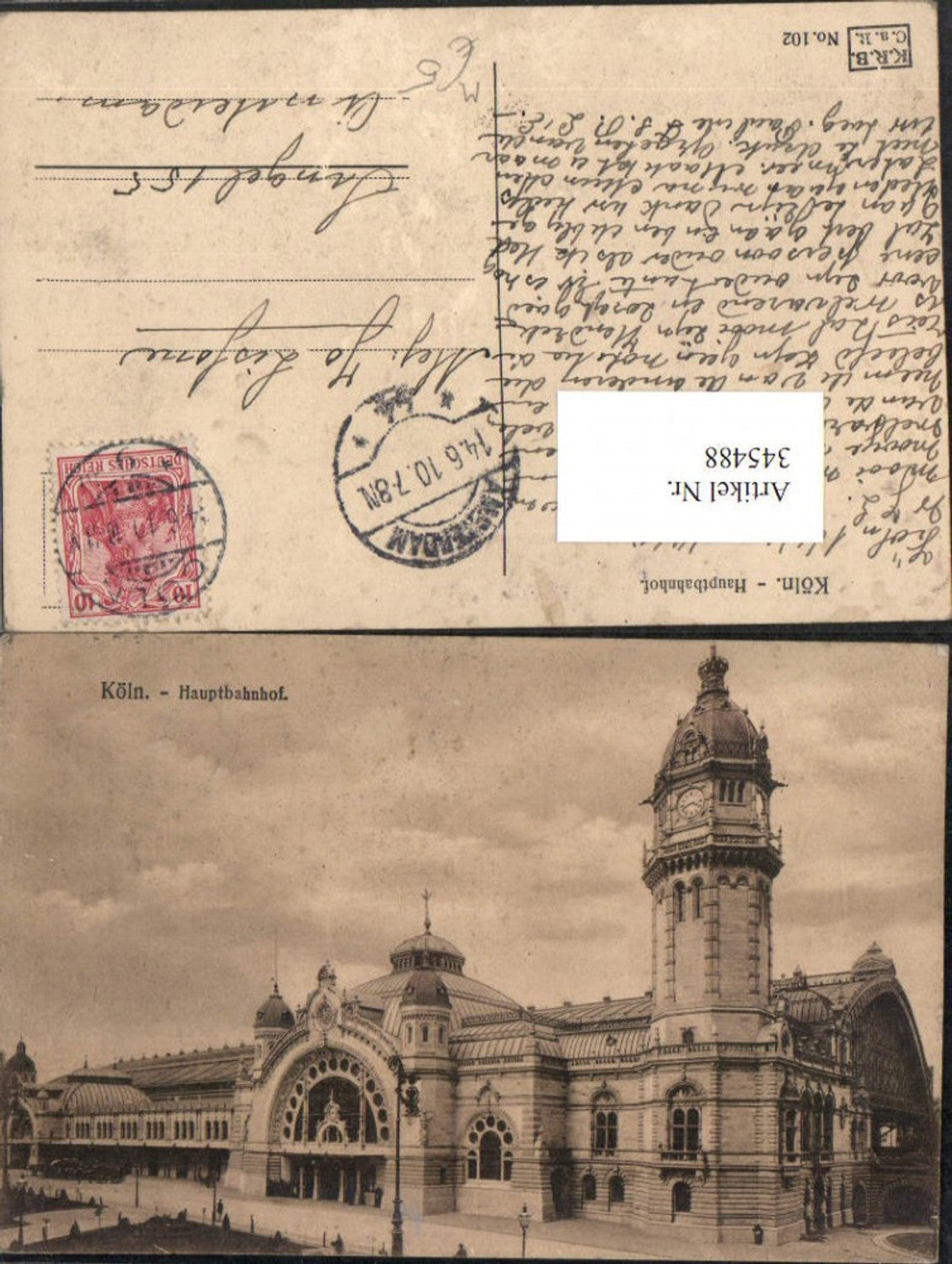 345488,Köln am Rhein Hauptbahnhof Bahnhof Turm