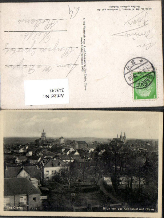 345493,Bad Cleve Kleve Totale von der Adolfslust