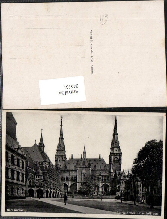 345531,Bad Aachen Rathaus vom Katschhof