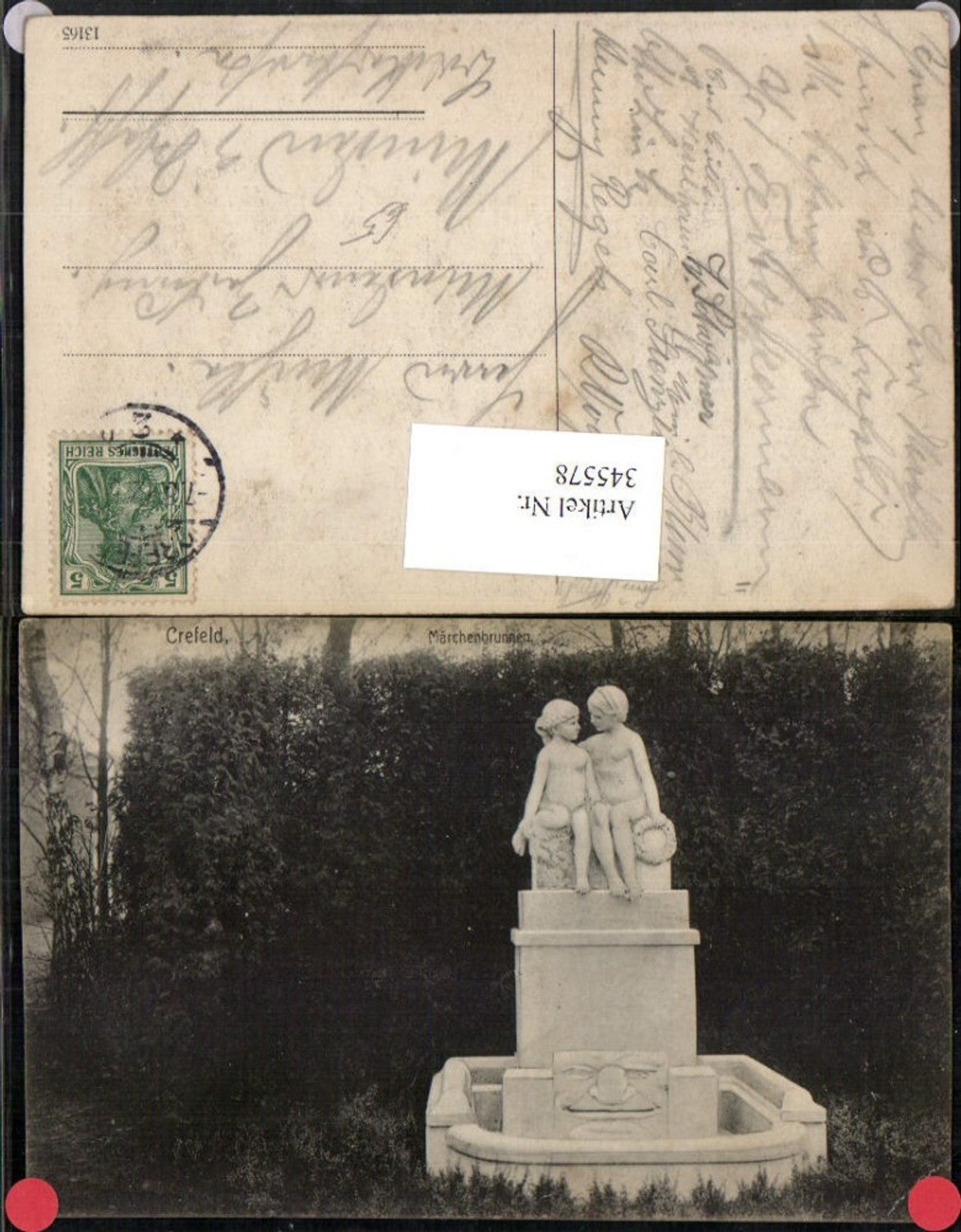 345578,Crefeld Krefeld Märchenbrunnen Brunnen