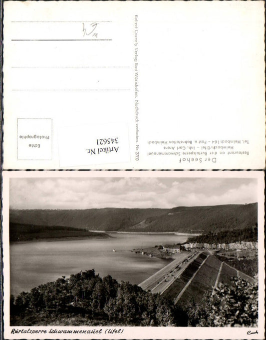 345621,Heimbach in d. Eifel Rurtalsperre Schwammenauel