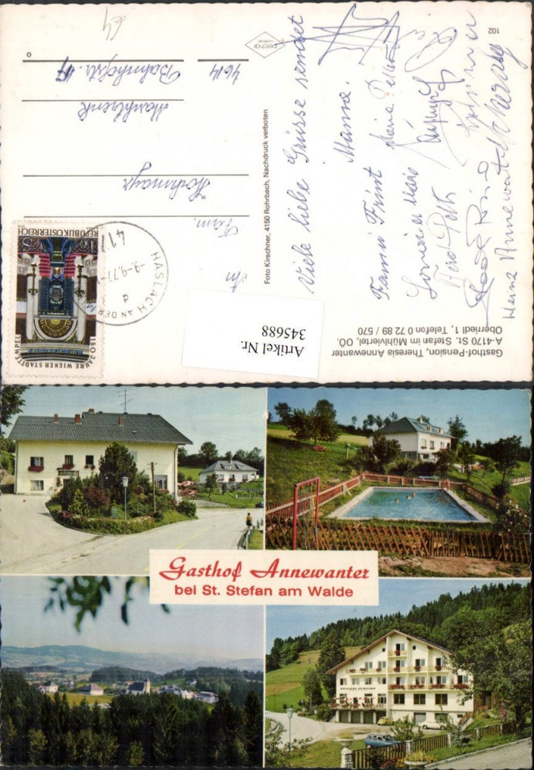 345688, St. Stefan am Walde Totale Gasthof Annewanter Schwimmbad Multiview map