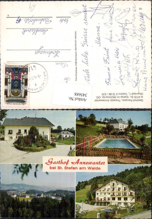 345688, St. Stefan am Walde Totale Gasthof Annewanter Schwimmbad Multiview map