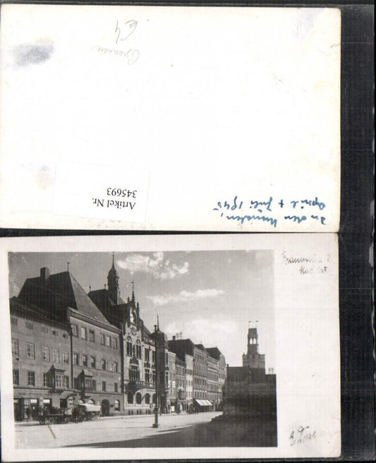 345693,Braunau am Inn Hauptplatz Straßenansicht Geschäfte