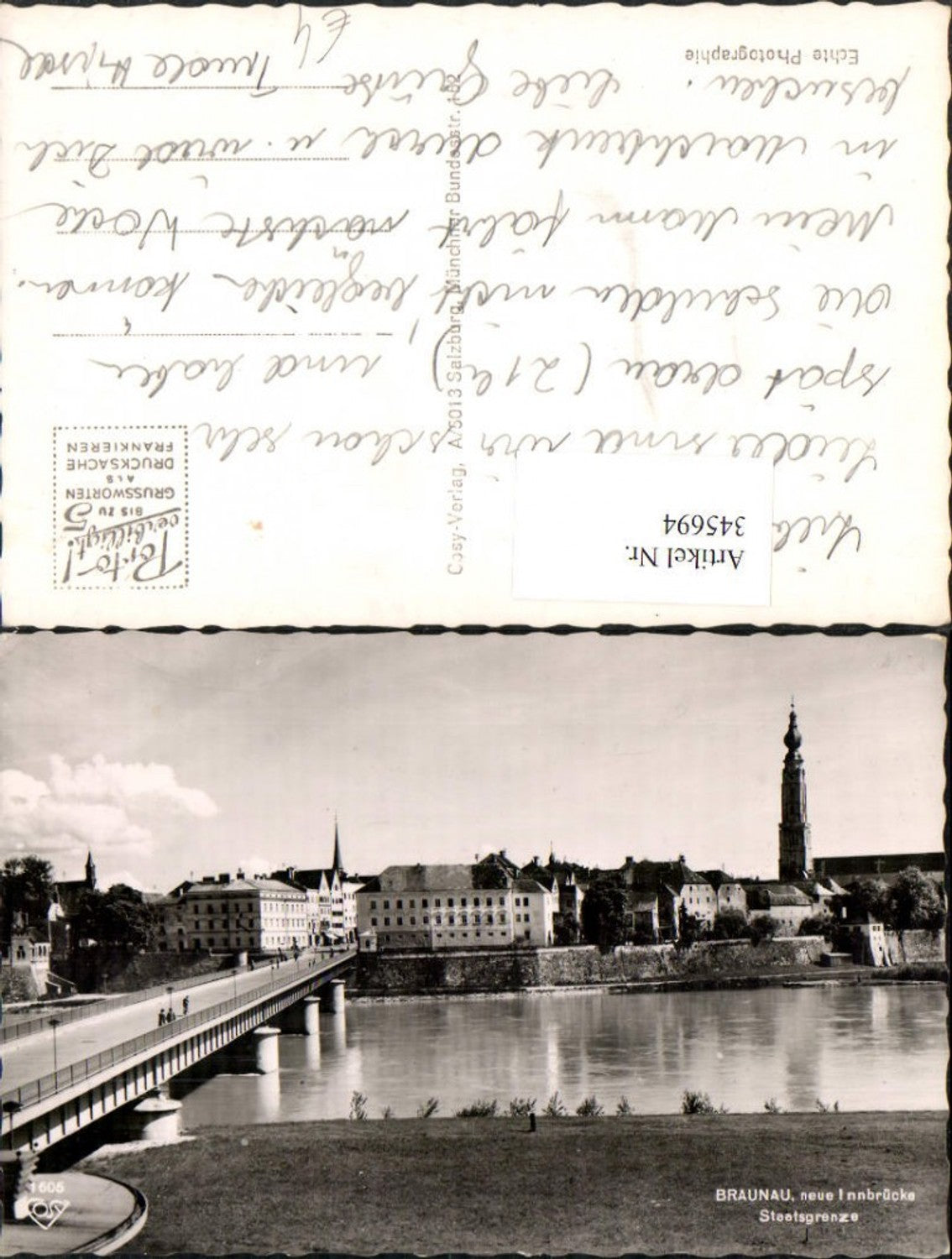 345694,Braunau am Inn Teilansicht Innbrücke Brücke Staatsgrenze pub Cosy 1605