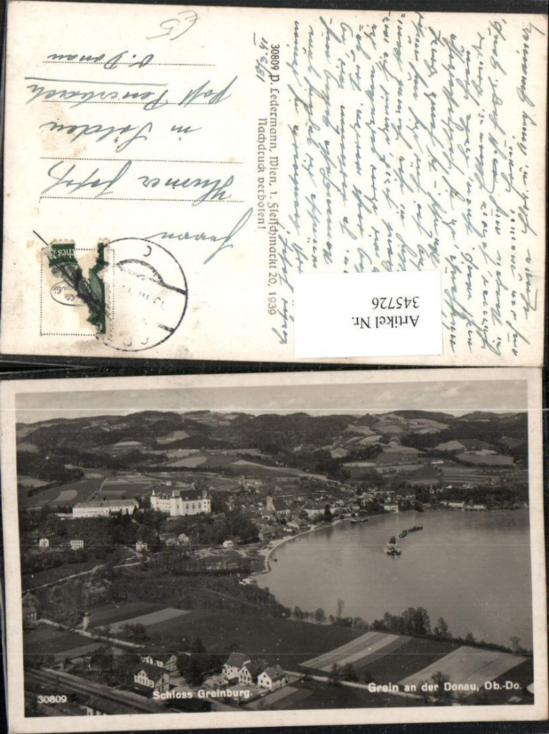 345726,Grein an d. Donau Totale m. Schloss Greinburg