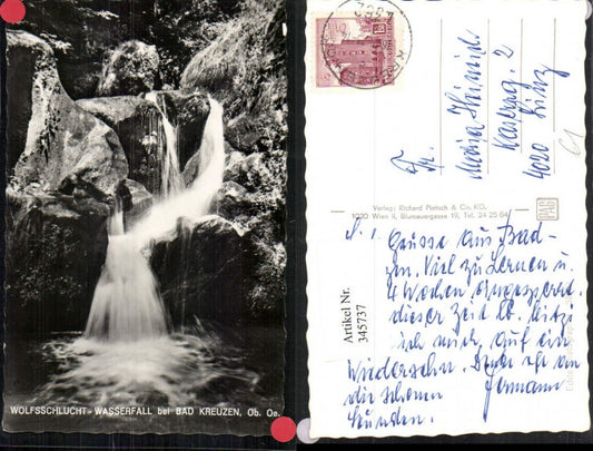 345737,Wolfsschlucht Wasserfall b. Bad Kreuzen