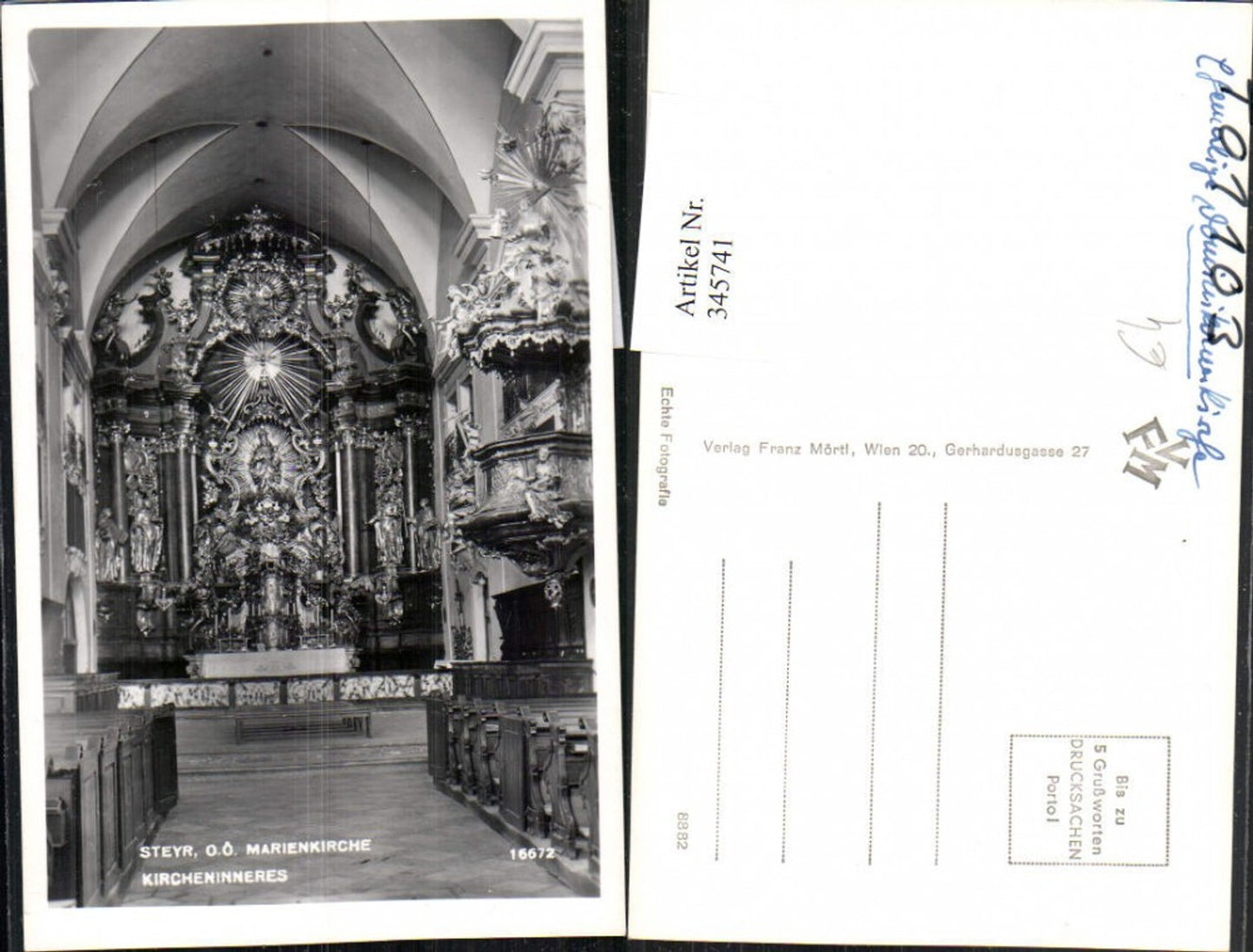 345741,Steyr Marienkirche Kirche Innenansicht Kanzel