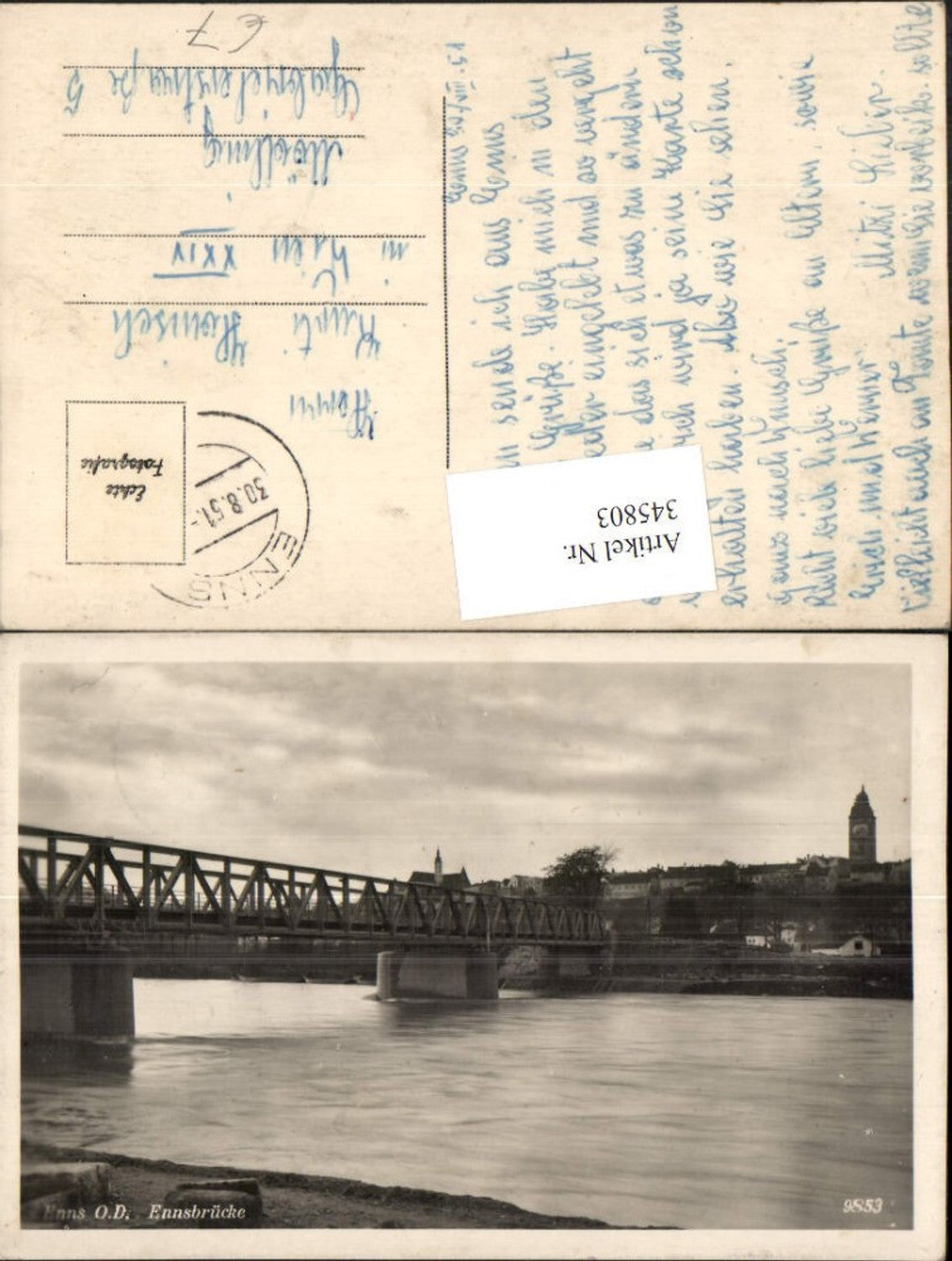 345803,Enns an d. Donau Ennsbrücke Brücke
