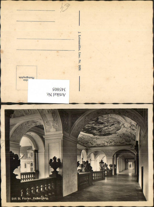 345805,Stift St. Florian Innenansicht Kaisergang