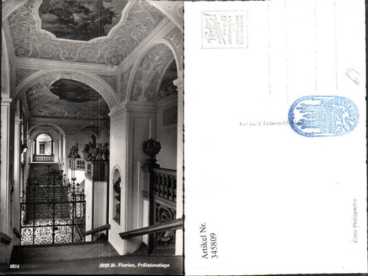 345809,Stift St. Florian Innenansicht Prälatenstiege Stiege