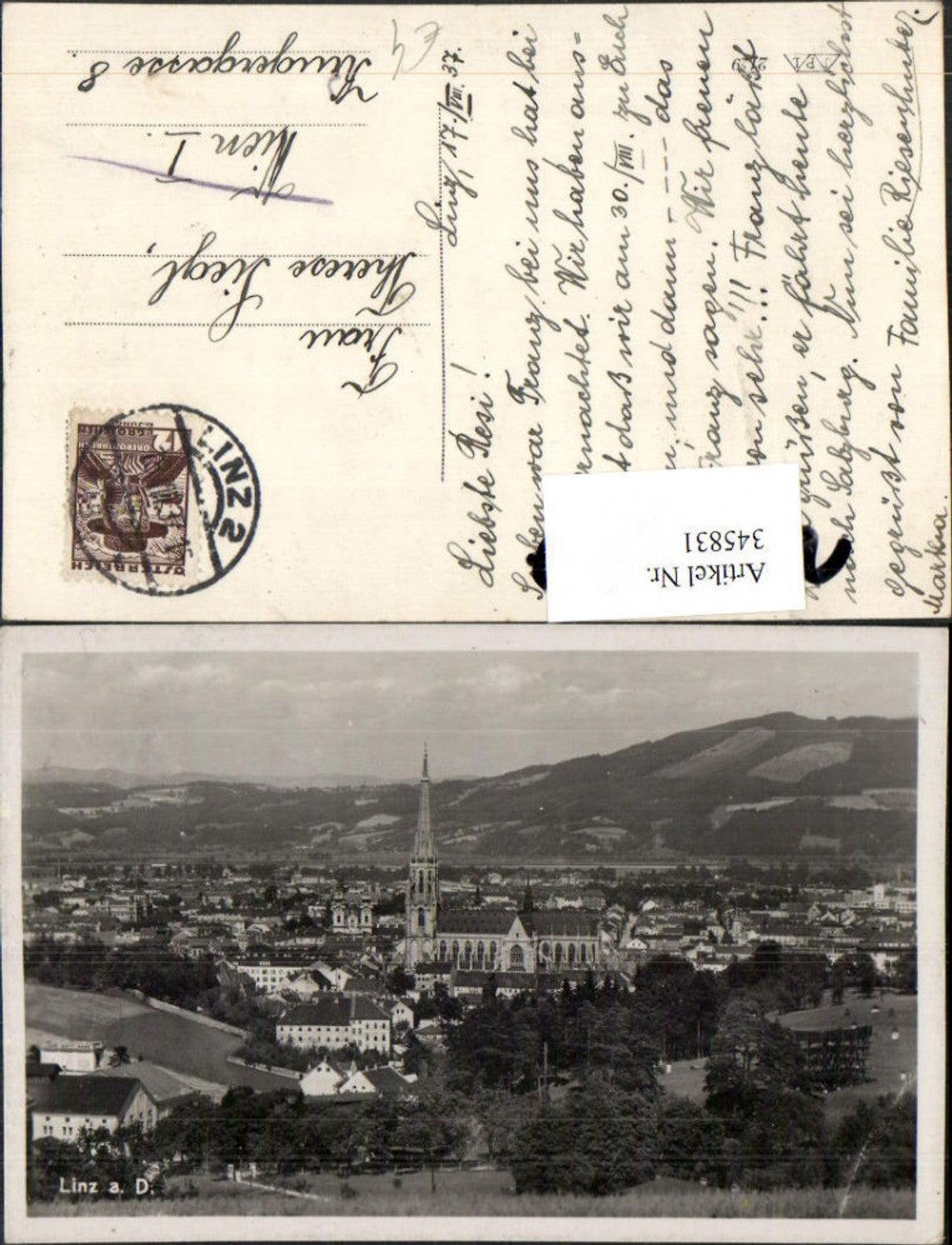 345831,Linz an d. Donau Totale Kirche