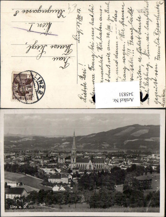 345831,Linz an d. Donau Totale Kirche