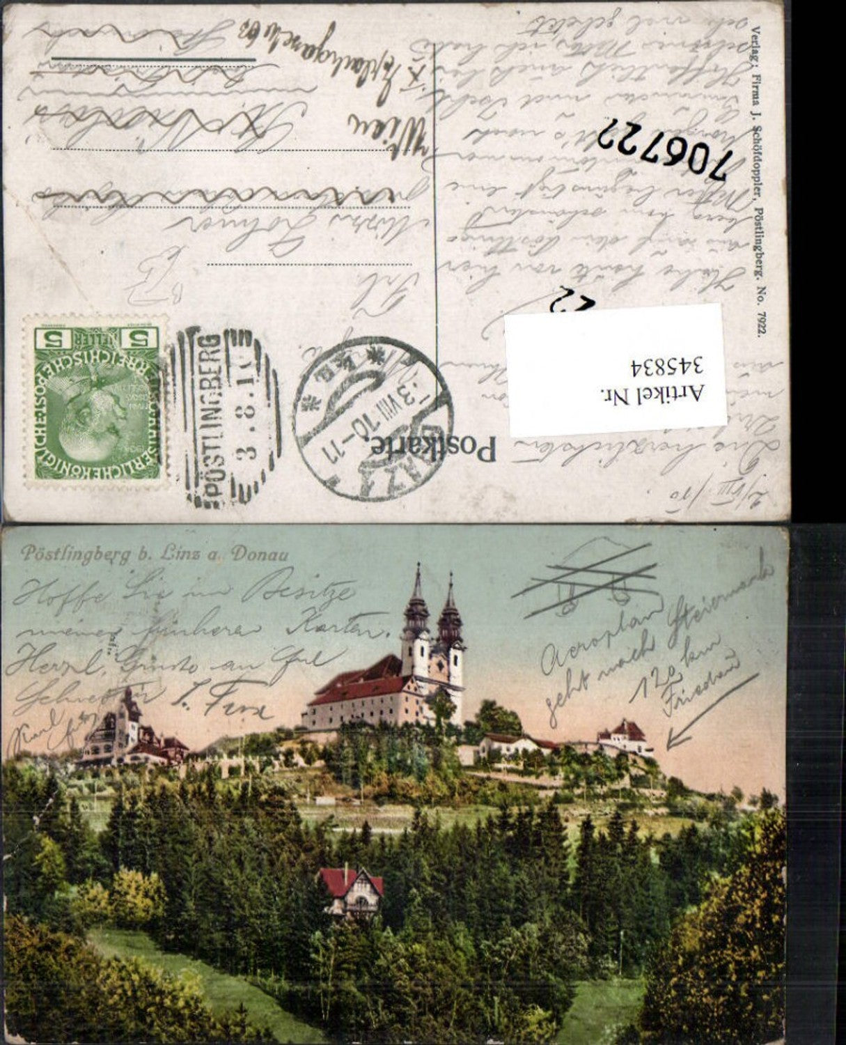 345834,Linz an d. Donau Pöstlingberg Kirche