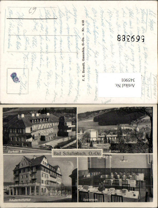 345901,Bad Schallerbach Kurhaus Schallerbacherhof Speiseraum Mehrbildkarte