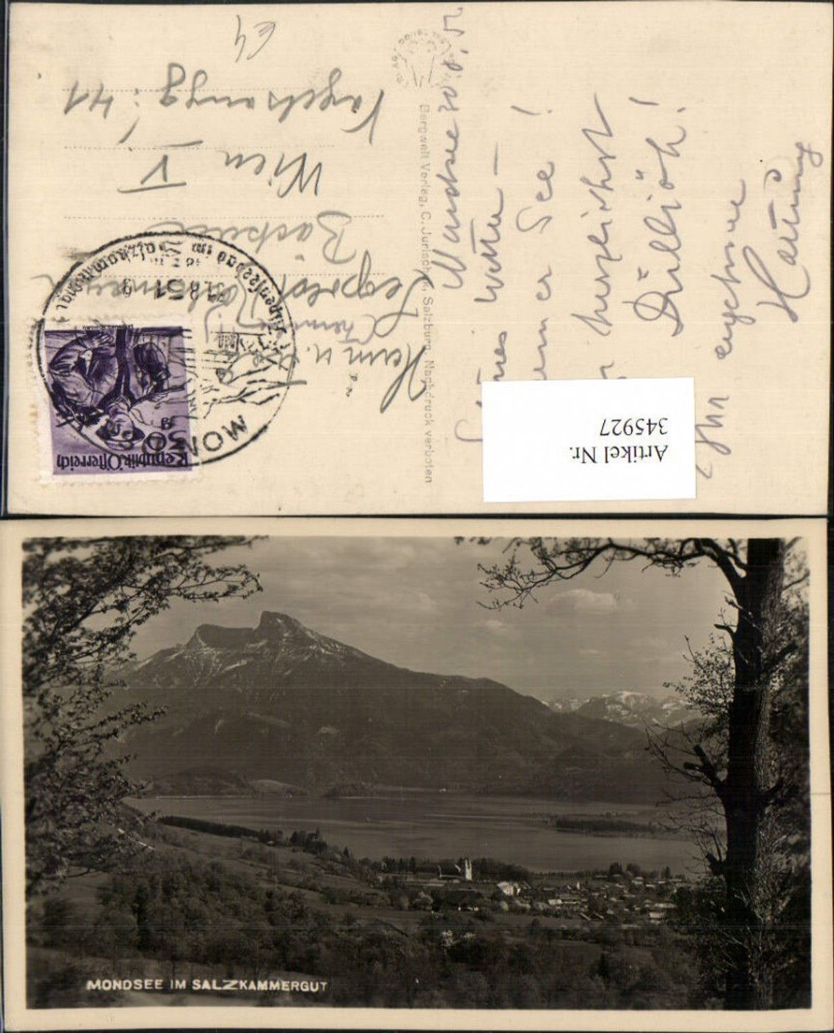 345927,Mondsee Totale Bergkulisse