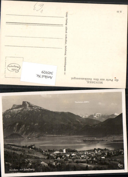 345929,Mondsee Totale m. Schafberg Bergkulisse pub Cosy