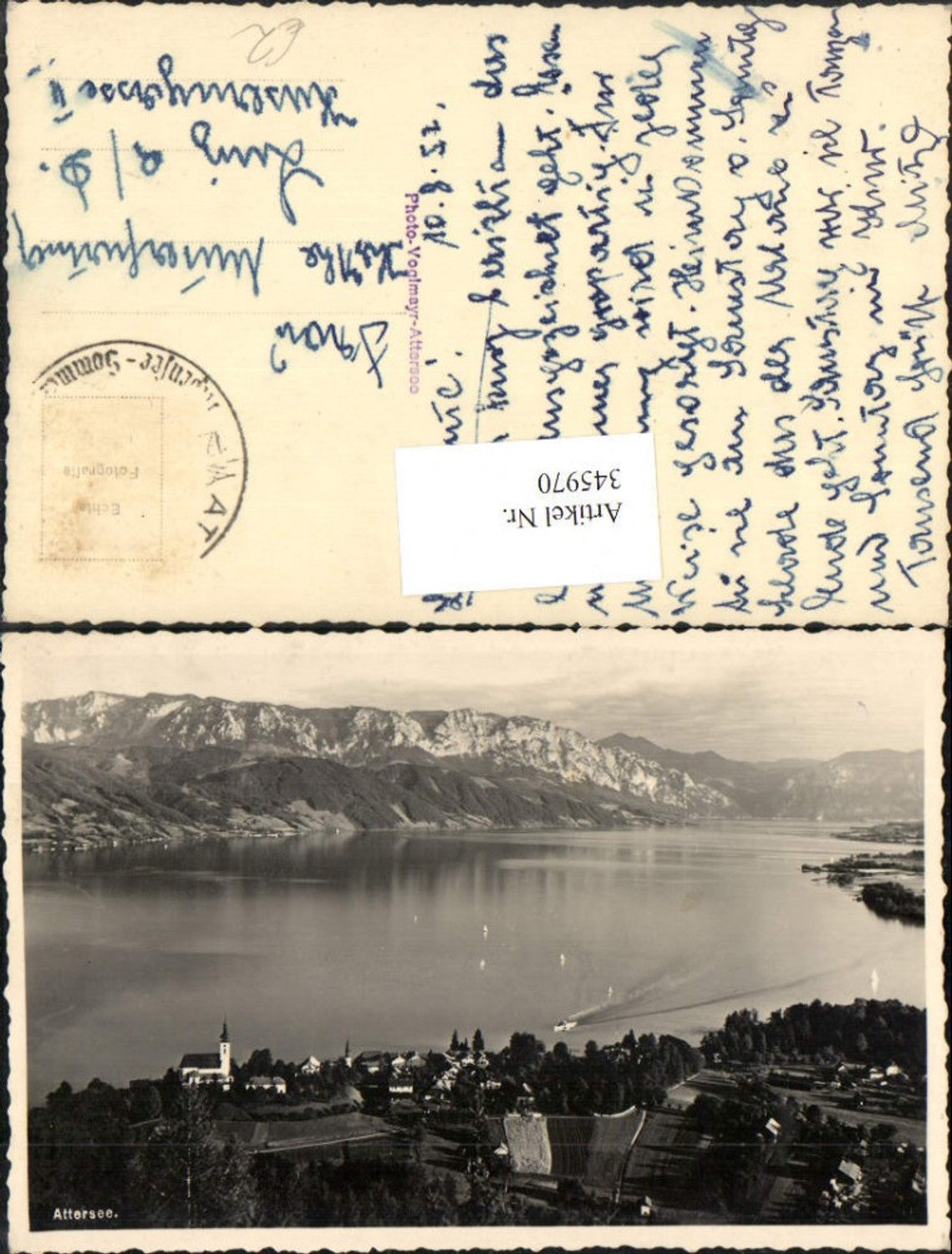 345970,Attersee am Attersee Totale Bergkulisse