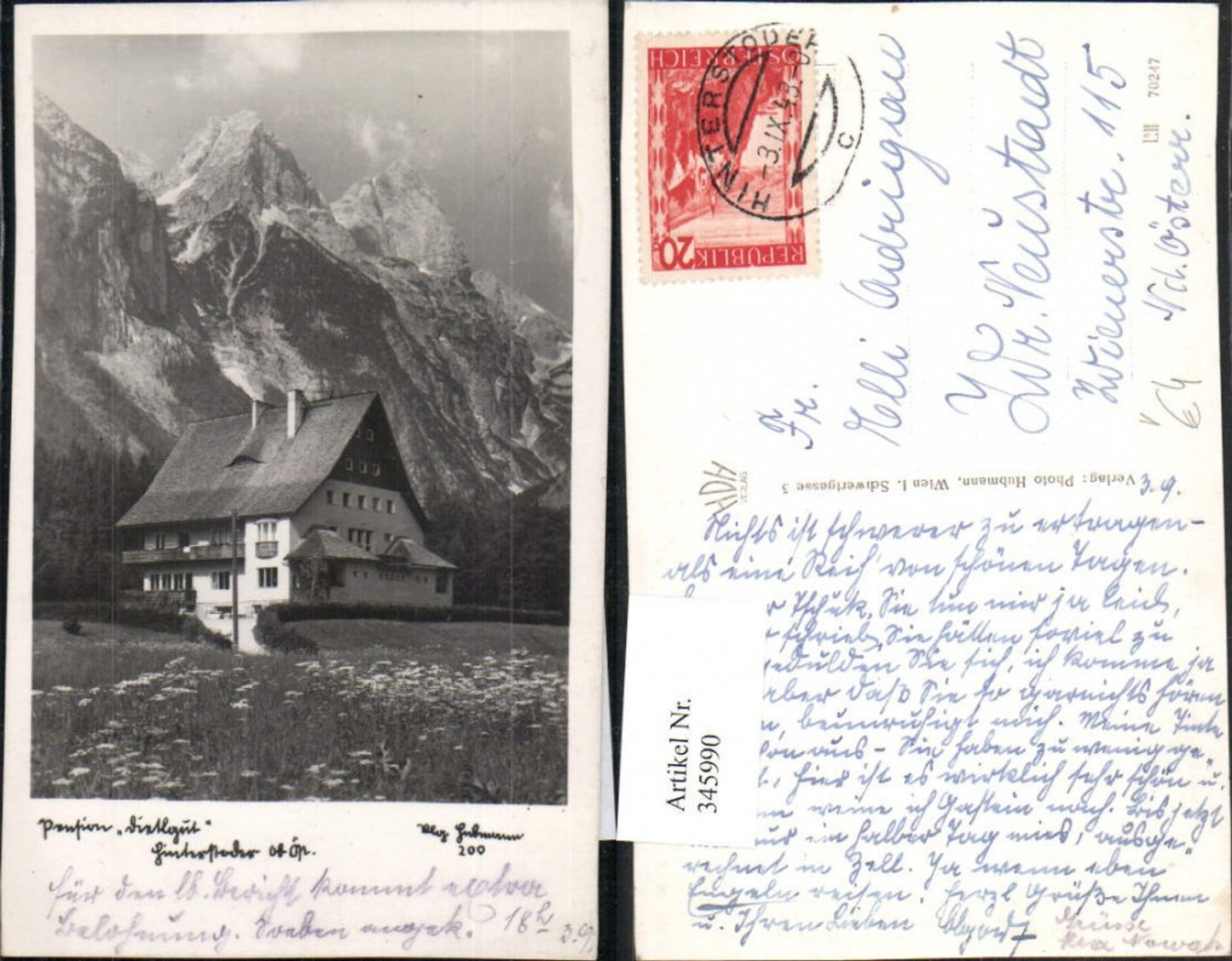 345990,Hinterstoder Pension Dietlgut Bergkulisse pub Foto Hubmann 200