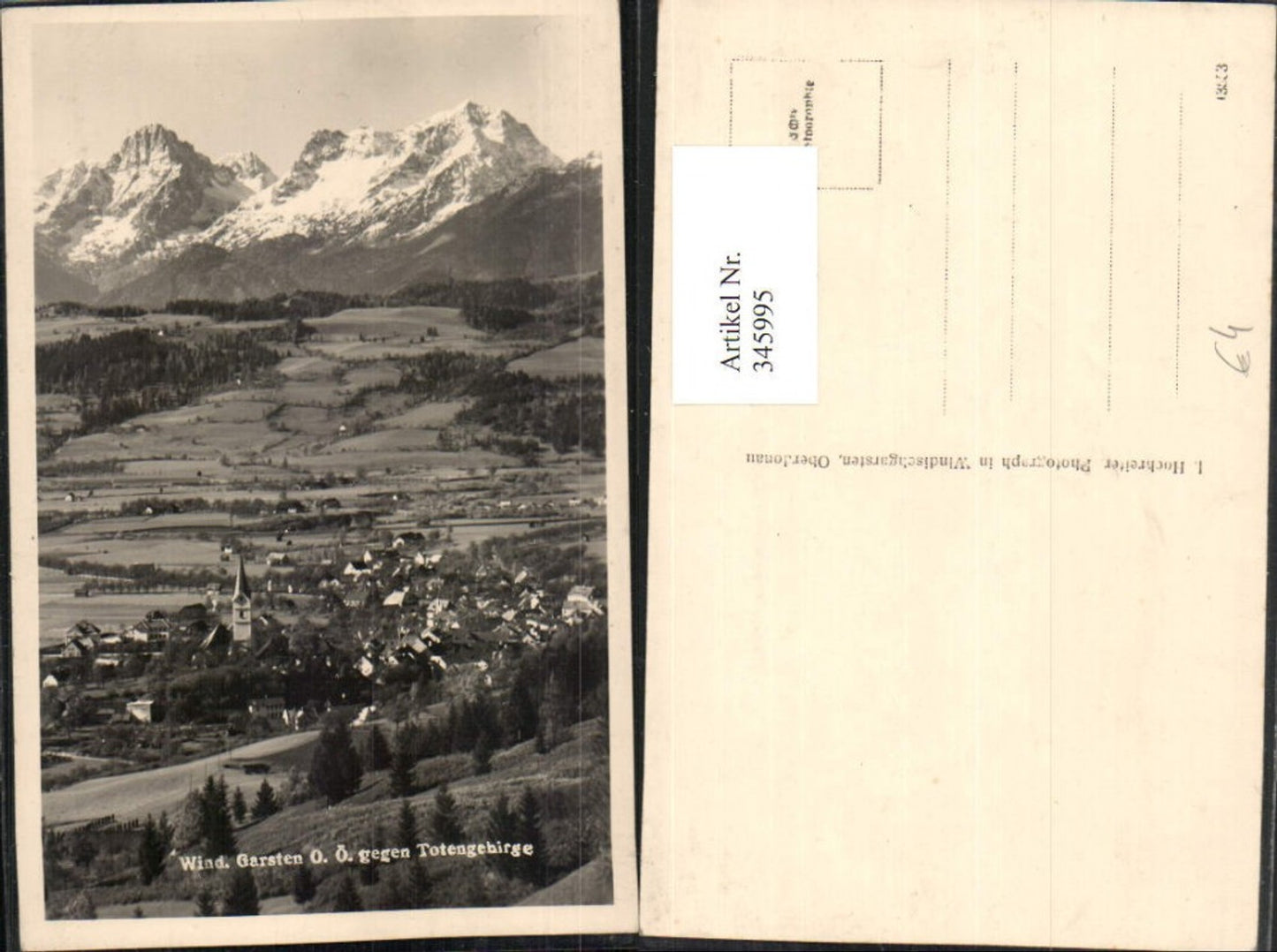 345995,Windischgarsten Totale geg. Totengebirge Bergkulisse