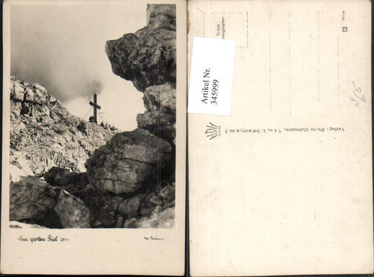 345999,Am Großen Priel b. Hinterstoder Gipfelkreuz pub Foto Hubmann