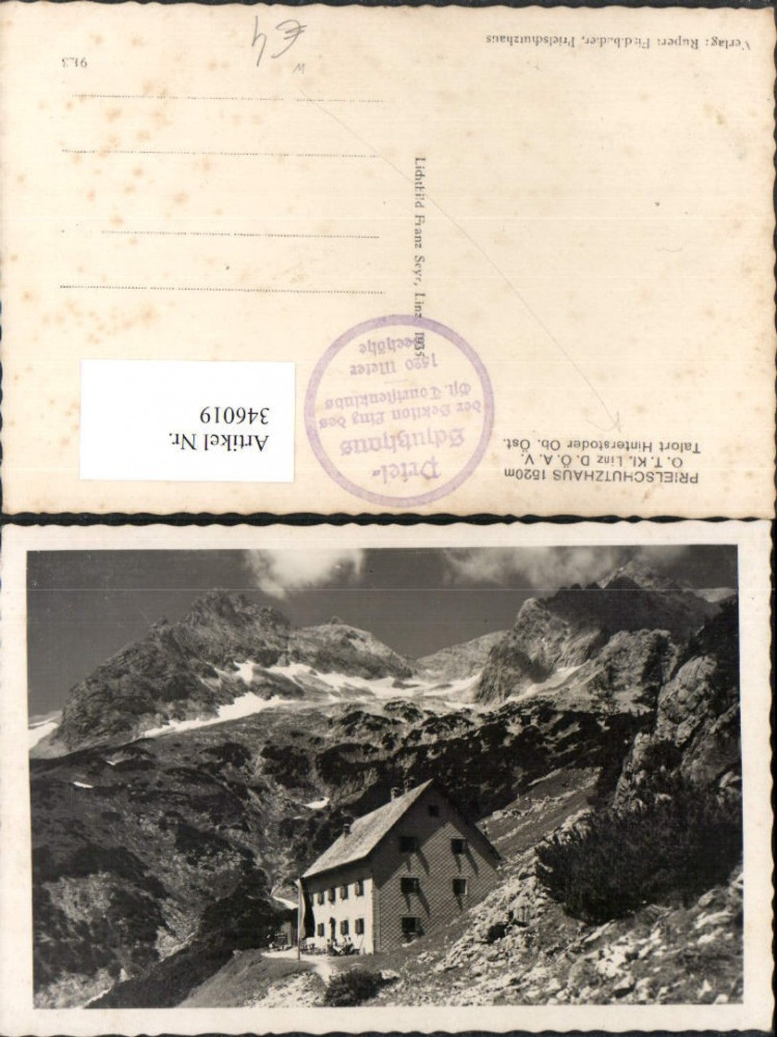 346019,Prielschutzhaus Berghütte b. Hinterstoder Bergkulisse