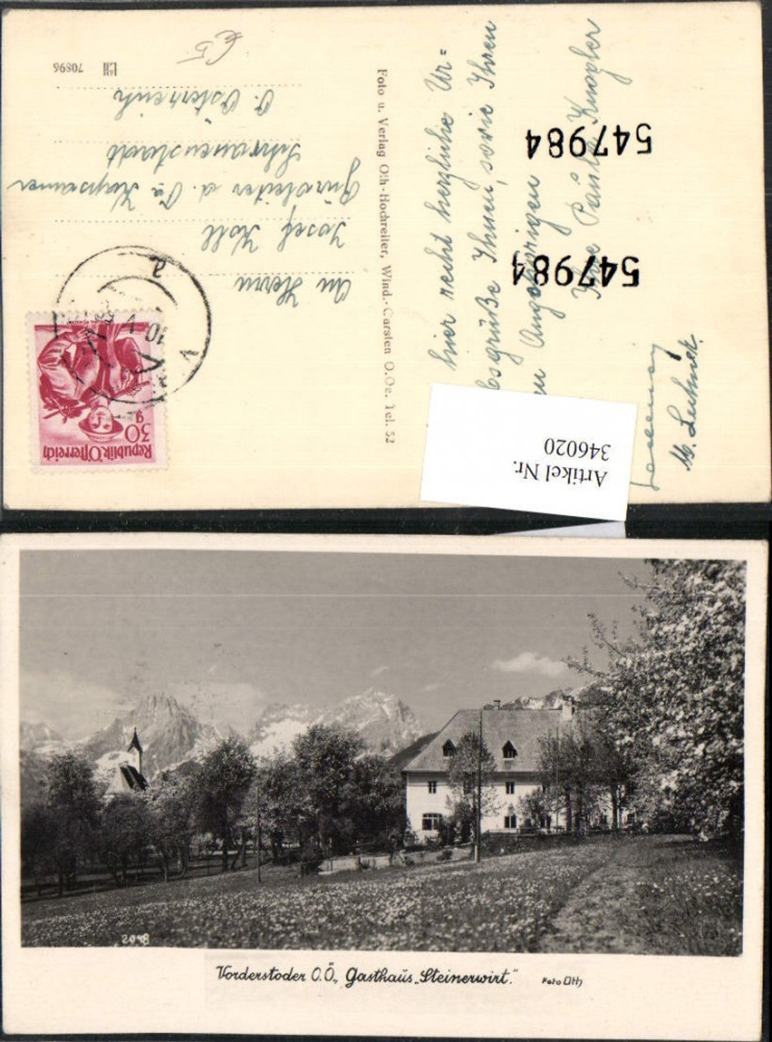 346020,Vorderstoder Gasthaus Steinerwirt Bergkulisse pub Foto Oth