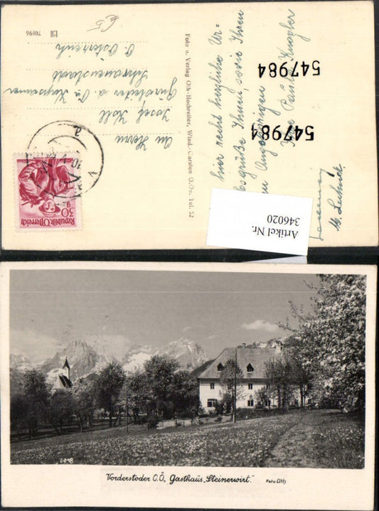 346020,Vorderstoder Gasthaus Steinerwirt Bergkulisse pub Foto Oth