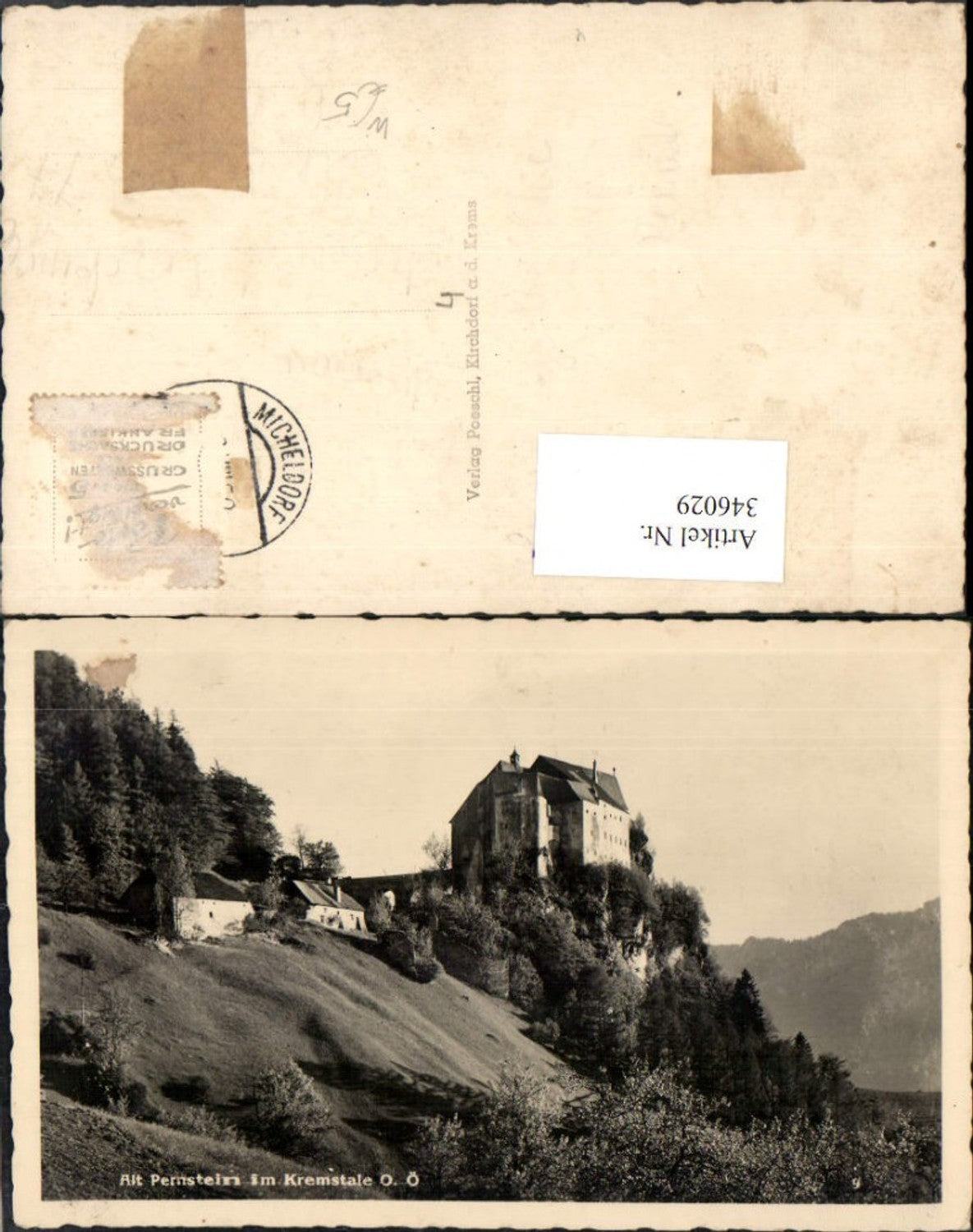 346029,Burg Altpernstein im Kremstale b. Micheldorf