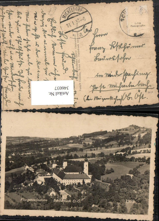 346037,Schlierbach Totale Stift Fliegeraufnahme