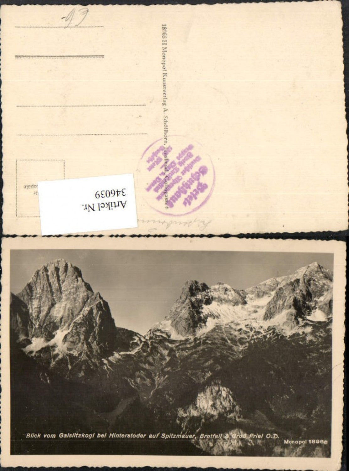 346039,Hinterstoder Blick auf Spitzmauer Brotfall u. Großen Priel Bergkulisse