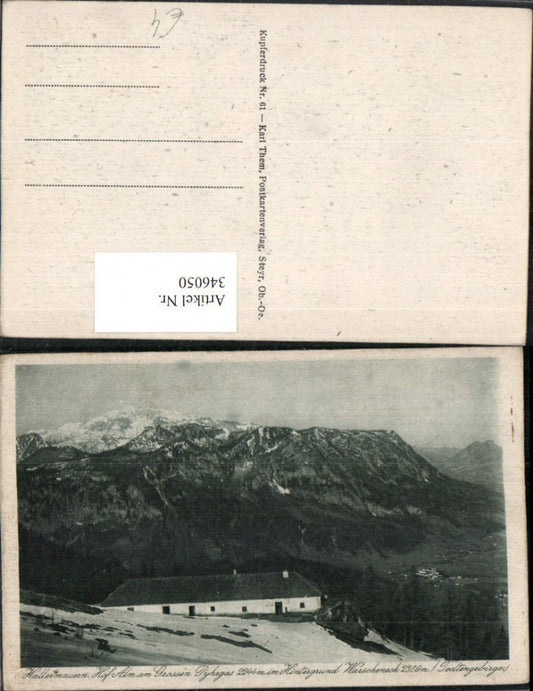 346050,Hallermauern Hof-Alm am Großen Pyhrgas b. Spital m. Warscheneck Bergkulisse