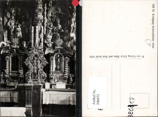 346073,St. Wolfgang Kirche Innenansicht Schwandthaler Altar