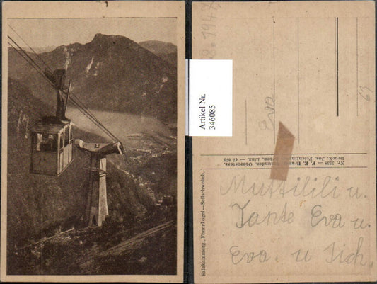 346085,Feuerkogel Seilbahn b. Ebensee Bergkulisse