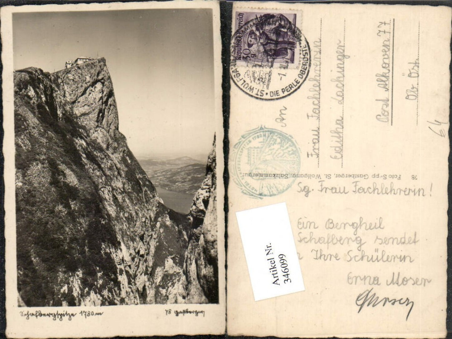 346099,Schafbergspitze b. St. Wolfgang Klippe