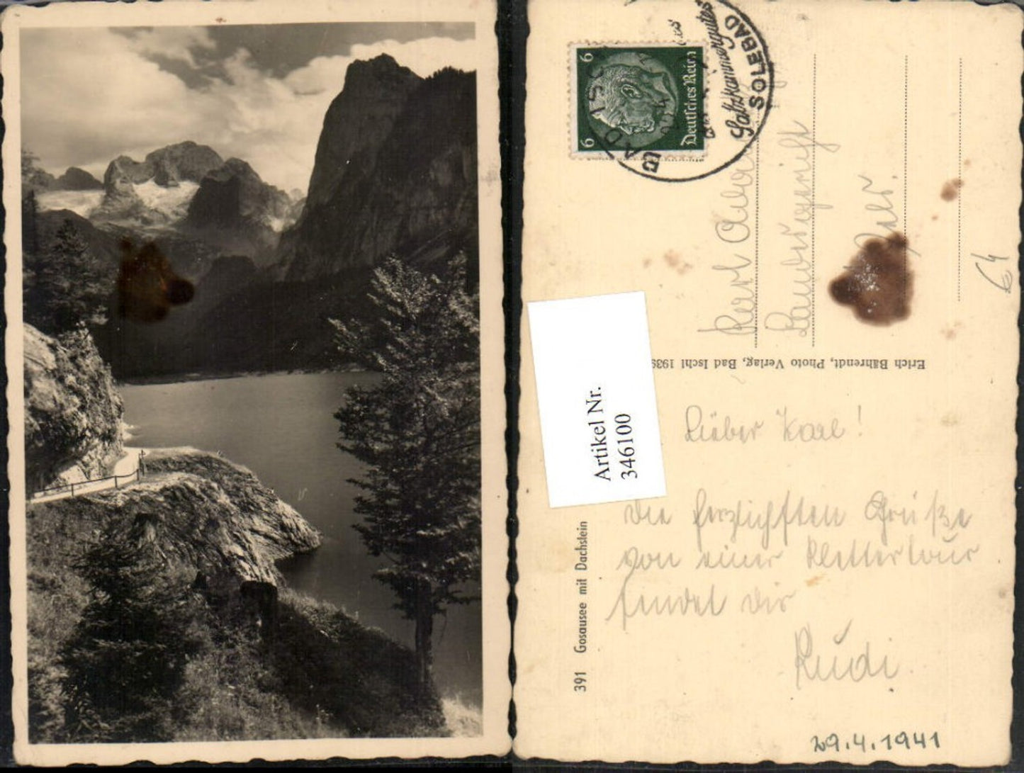 346100,Gosausee See b. Gosau m. Dachstein Bergkulisse